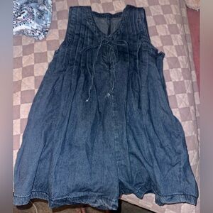 Cute jean romper!